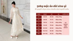 50kg mặc áo dài size gì - Bí quyết chọn size chuẩn như người mẫu