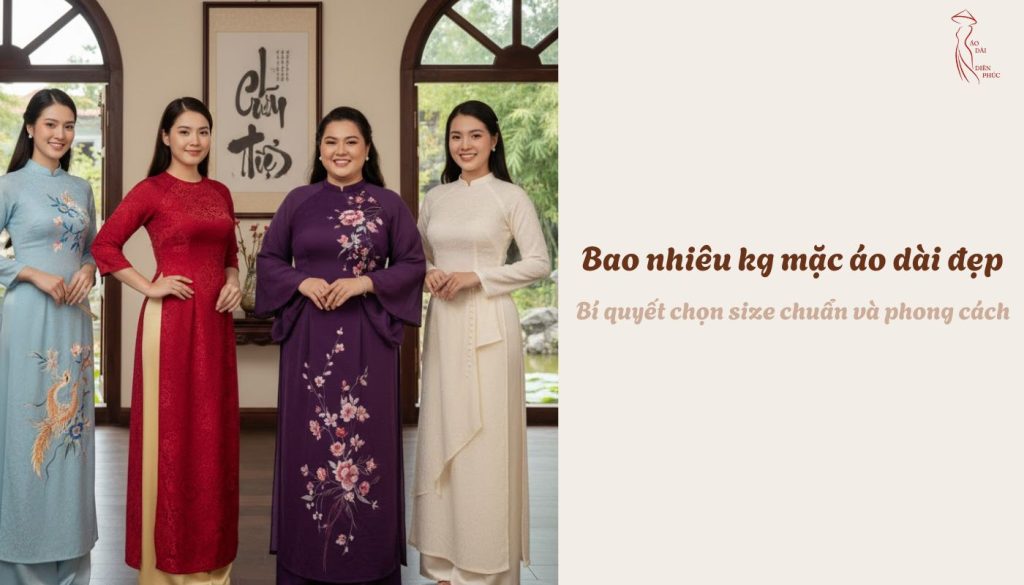 Bao nhiêu kg mặc áo dài đẹp - Bí quyết chọn size chuẩn và phong cách