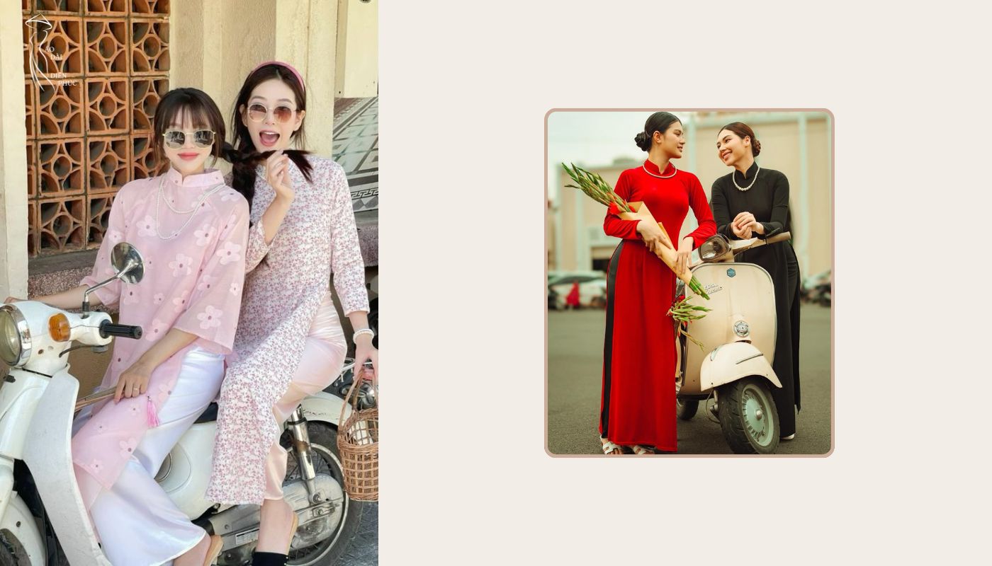 Áo dài và xe máy - Sự giao thoa giữa truyền thống và hiện đại
