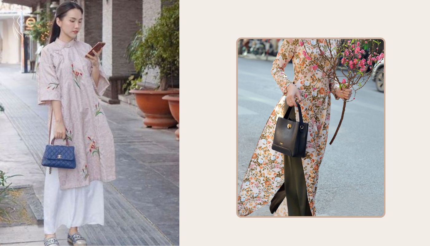 Túi xách da nhỏ - Sự lựa chọn tinh tế cho áo dài